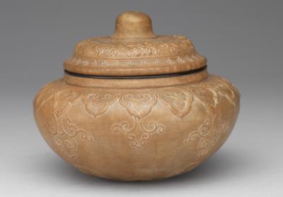 图片[2]-Lidded jar with lotus decor Kangxi reign (1662-1722), Qing dynasty-China Archive